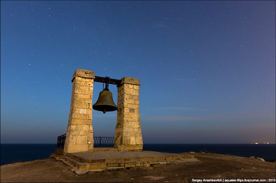 The remains of ancient city-state Chersonese at night time photo 2