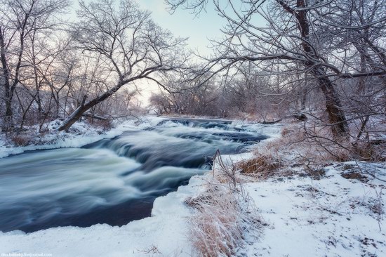 Beautiful winter landscapes - the Krynka River, Ukraine, photo 3