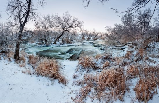 Beautiful winter landscapes - the Krynka River, Ukraine, photo 4