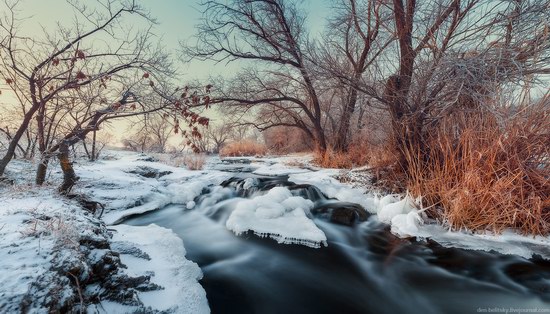 Beautiful winter landscapes - the Krynka River, Ukraine, photo 5