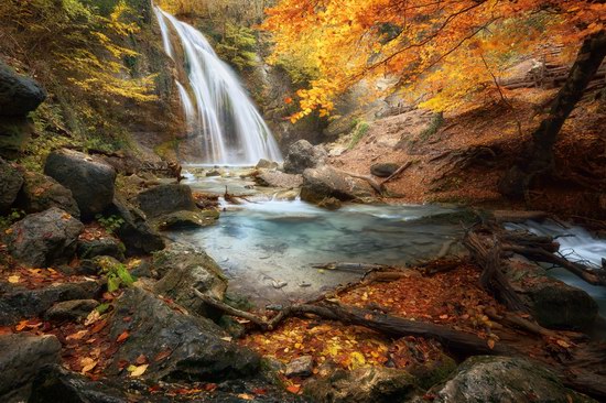 Djur-Djur waterfall in the Crimea