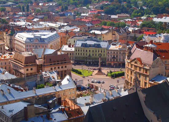 The views of Lviv from the City Hall, Ukraine, photo 1