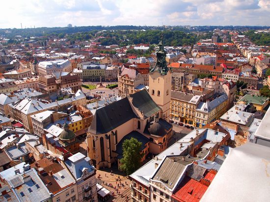 The views of Lviv from the City Hall, Ukraine, photo 10