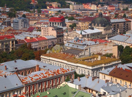 The views of Lviv from the City Hall, Ukraine, photo 14