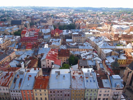 The views of Lviv from the City Hall, Ukraine, photo 2