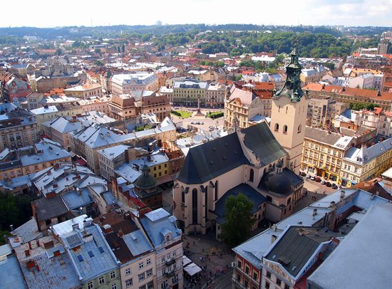 The views of Lviv from the City Hall, Ukraine, photo 3