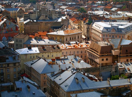 The views of Lviv from the City Hall, Ukraine, photo 4