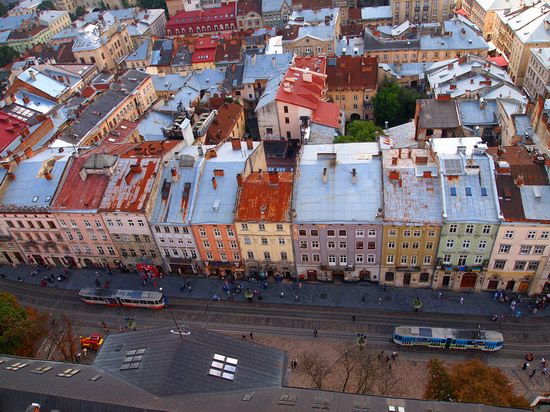 The views of Lviv from the City Hall, Ukraine, photo 5