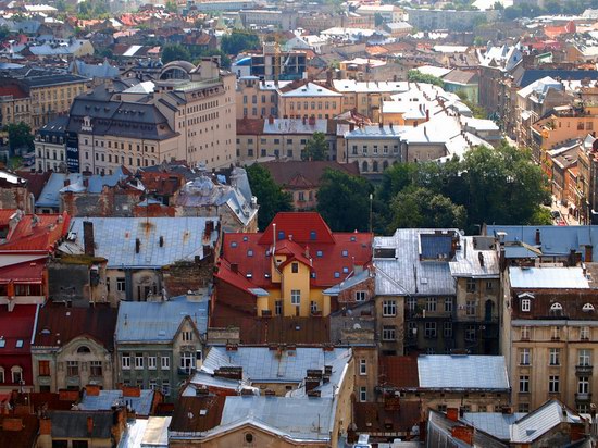 The views of Lviv from the City Hall, Ukraine, photo 8