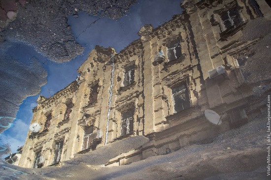 The reflections in the puddles of Odessa, Ukraine, photo 3