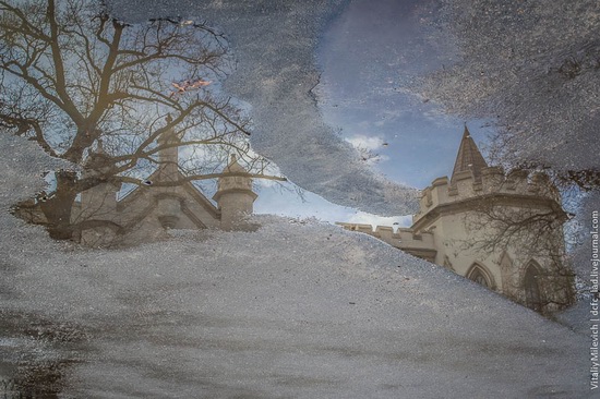 The reflections in the puddles of Odessa, Ukraine, photo 5