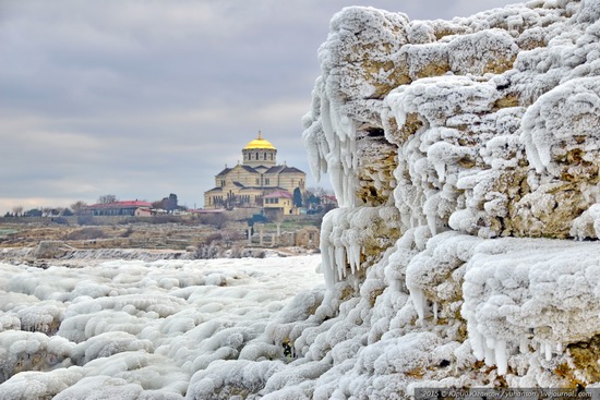 Ice age in Crimea - ice-bound Chersonese, photo 16