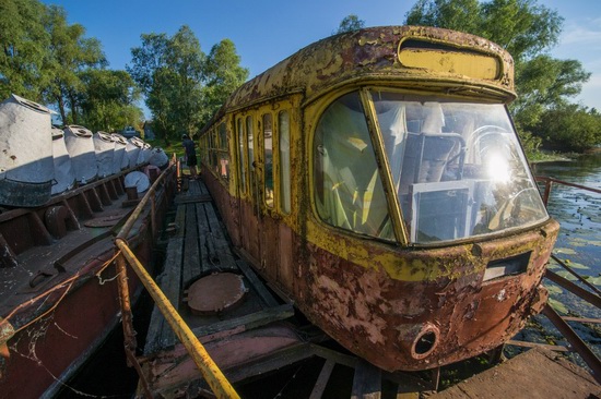 Abandoned river tram, the Desna River, Kyiv Oblast, Ukraine, photo 10