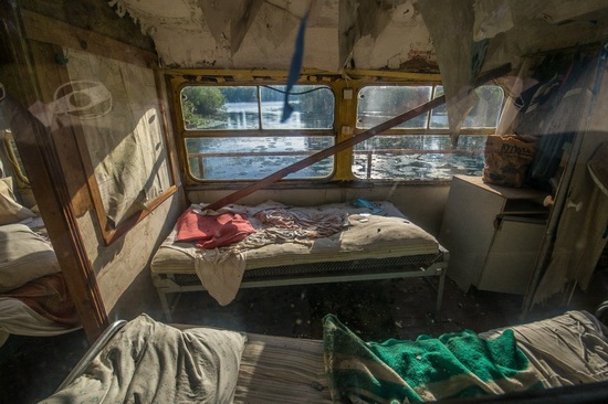 Abandoned river tram, the Desna River, Kyiv Oblast, Ukraine, photo 11