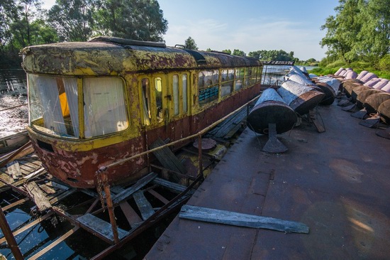 Abandoned river tram, the Desna River, Kyiv Oblast, Ukraine, photo 12