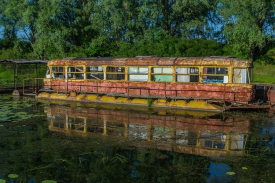 Abandoned river tram, the Desna River, Kyiv Oblast, Ukraine, photo 3