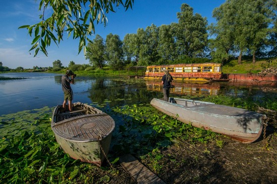 Abandoned river tram, the Desna River, Kyiv Oblast, Ukraine, photo 4