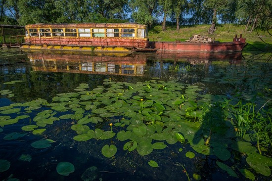 Abandoned river tram, the Desna River, Kyiv Oblast, Ukraine, photo 6