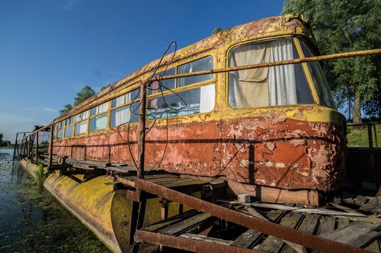 Abandoned river tram, the Desna River, Kyiv Oblast, Ukraine, photo 8