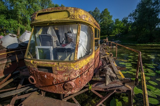 Abandoned river tram, the Desna River, Kyiv Oblast, Ukraine, photo 9