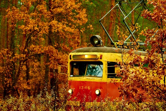 Autumn, the Kyiv Tram, Ukraine, photo 4