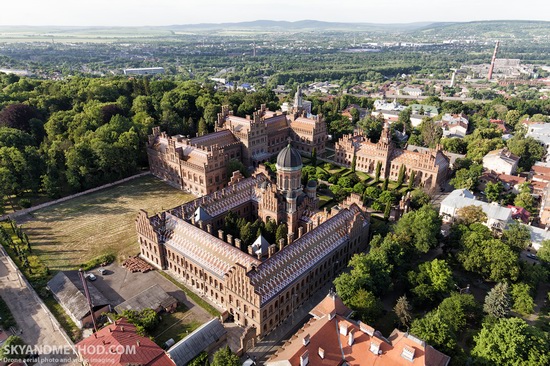 Chernivtsi National University - a view from above, Ukraine, photo 1