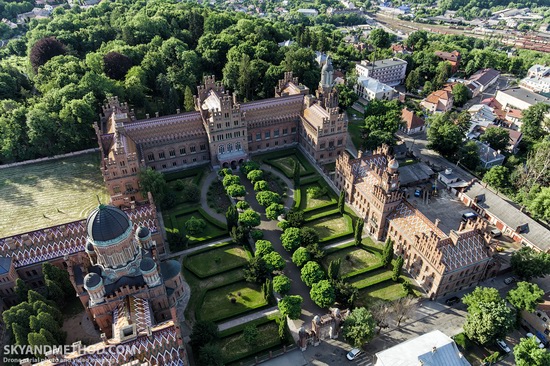 Chernivtsi National University - a view from above, Ukraine, photo 2