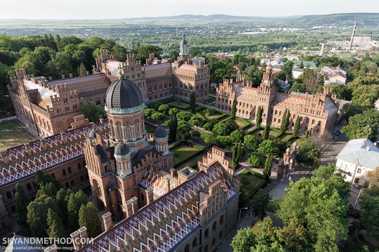 Chernivtsi National University - a view from above, Ukraine, photo 3