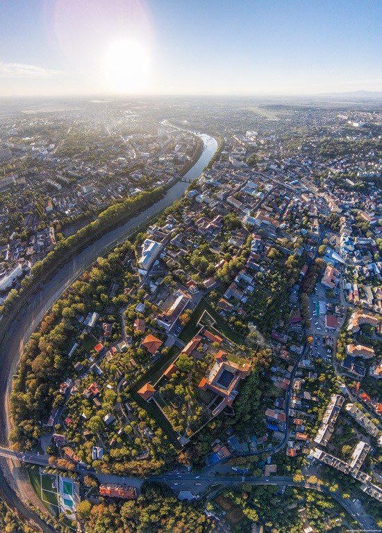 Uzhgorod Castle from above, Ukraine, photo 7