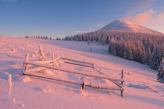 The mountain ranges of Gorgany in winter, Carpathians, Ukraine, photo 20