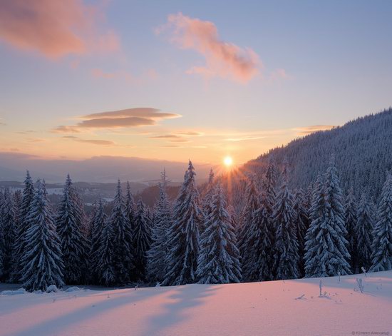 The mountain ranges of Gorgany in winter, Carpathians, Ukraine, photo 22