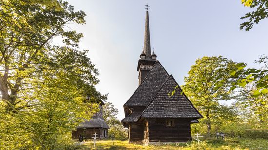 Gothic wooden church in Danilovo, Zakarpattia region, Ukraine, photo 11