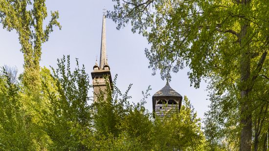 Gothic wooden church in Danilovo, Zakarpattia region, Ukraine, photo 3