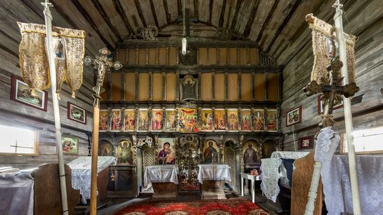 Gothic wooden church in Danilovo, Zakarpattia region, Ukraine, photo 7