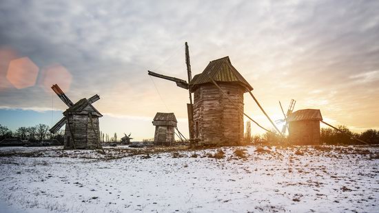 Windmills, Pyrohiv museum, Kyiv, Ukraine, photo 1