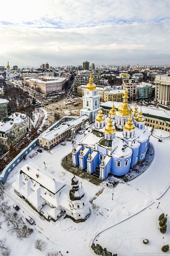 Winter in St. Michael Golden-Domed Monastery, Kyiv, Ukraine, photo 6