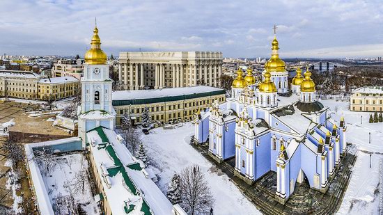 Winter in St. Michael Golden-Domed Monastery, Kyiv, Ukraine, photo 7