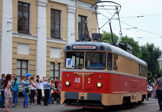 Parade of Trams in Kyiv, Ukraine, photo 17