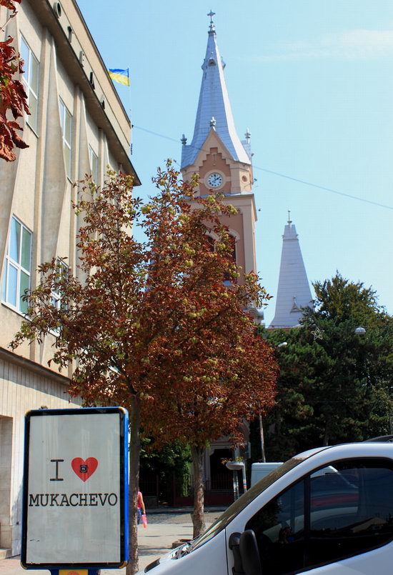 Walk through the center of Mukachevo, Ukraine, photo 16