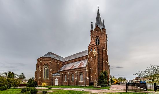 Neo-Gothic Catholic Church in Kamianka-Buzka, Ukraine, photo 1