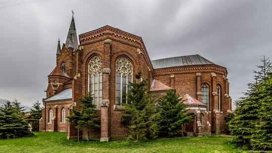 Neo-Gothic Catholic Church in Kamianka-Buzka, Ukraine, photo 7