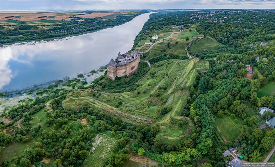 The Khotyn Fortress, Ukraine from above, photo 3