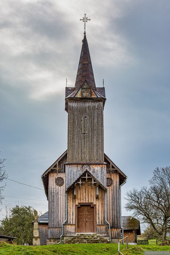 Wooden Neo-Gothic Church, Rozluch, Lviv Oblast, Ukraine, photo 14