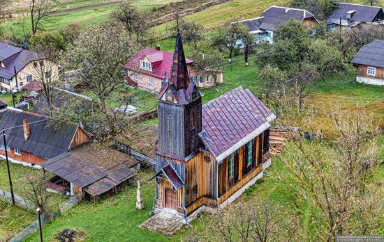 Wooden Neo-Gothic Church, Rozluch, Lviv Oblast, Ukraine, photo 4