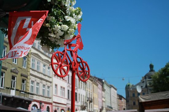 Cycling in Lviv, Ukraine