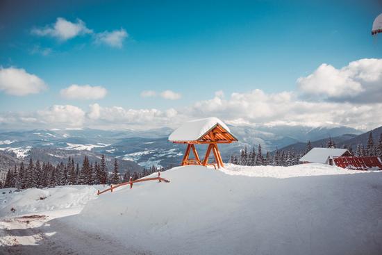 Winter in the Ukrainian Carpathians