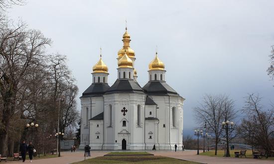 Mid April in the center of Chernihiv, Ukraine, photo 1