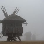 Foggy Day at the Museum of Folk Architecture of Ukraine