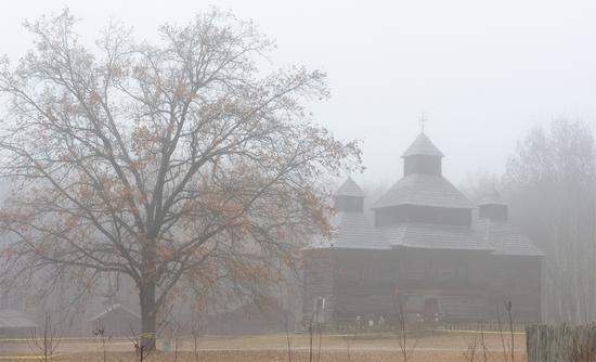 Foggy Day at the Museum of Folk Architecture of Ukraine, photo 11