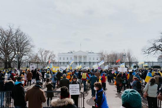 Ukraine flags in the USA, photo 1